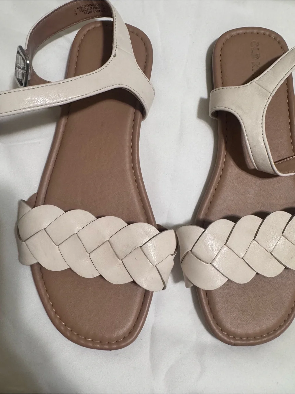 Vince Camuto Women's Braided Strap Sandals in Light Beige